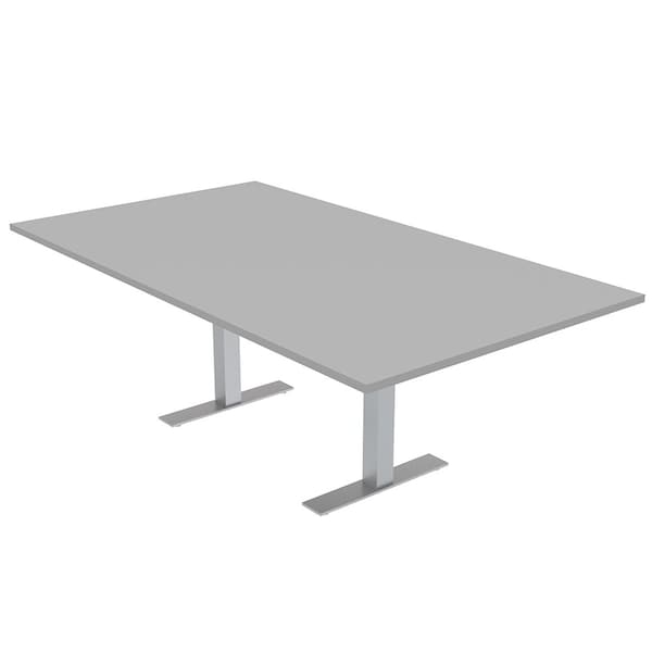 47.25 in W, 84 in L, 29 in H, Engineered Wood Top, Grey
